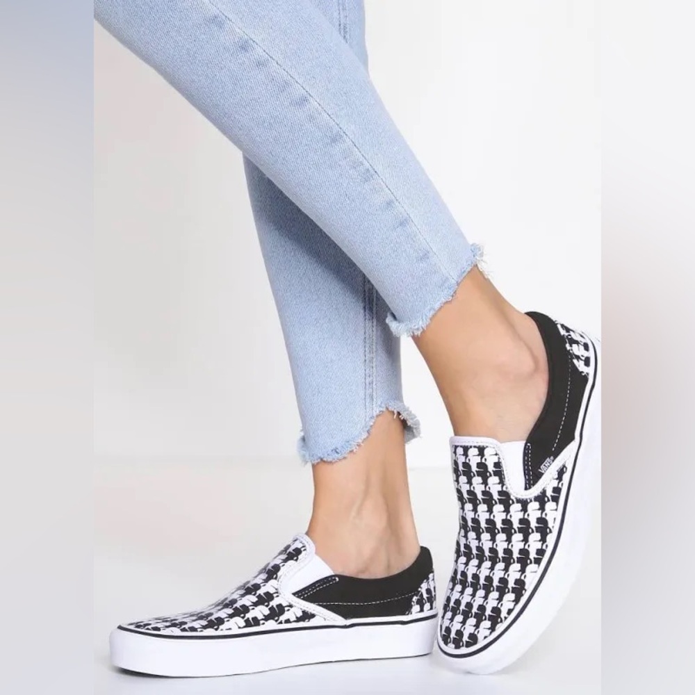 Vans Black and White Checkered Slip-Ons